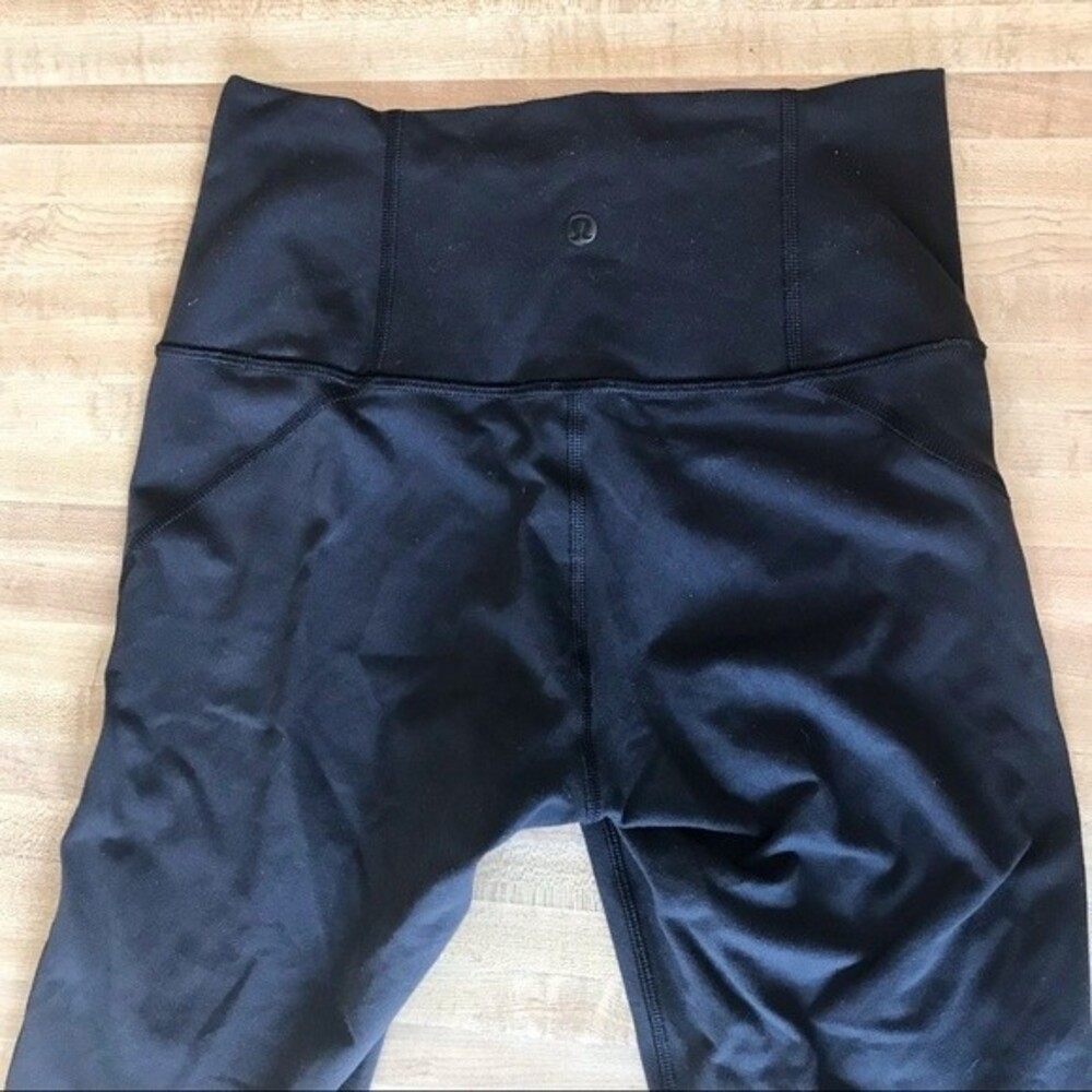 LULULEMON Leggings High Times Special Edition Metta Mesh Panels Black 7/8 Length - Picture 10 of 15